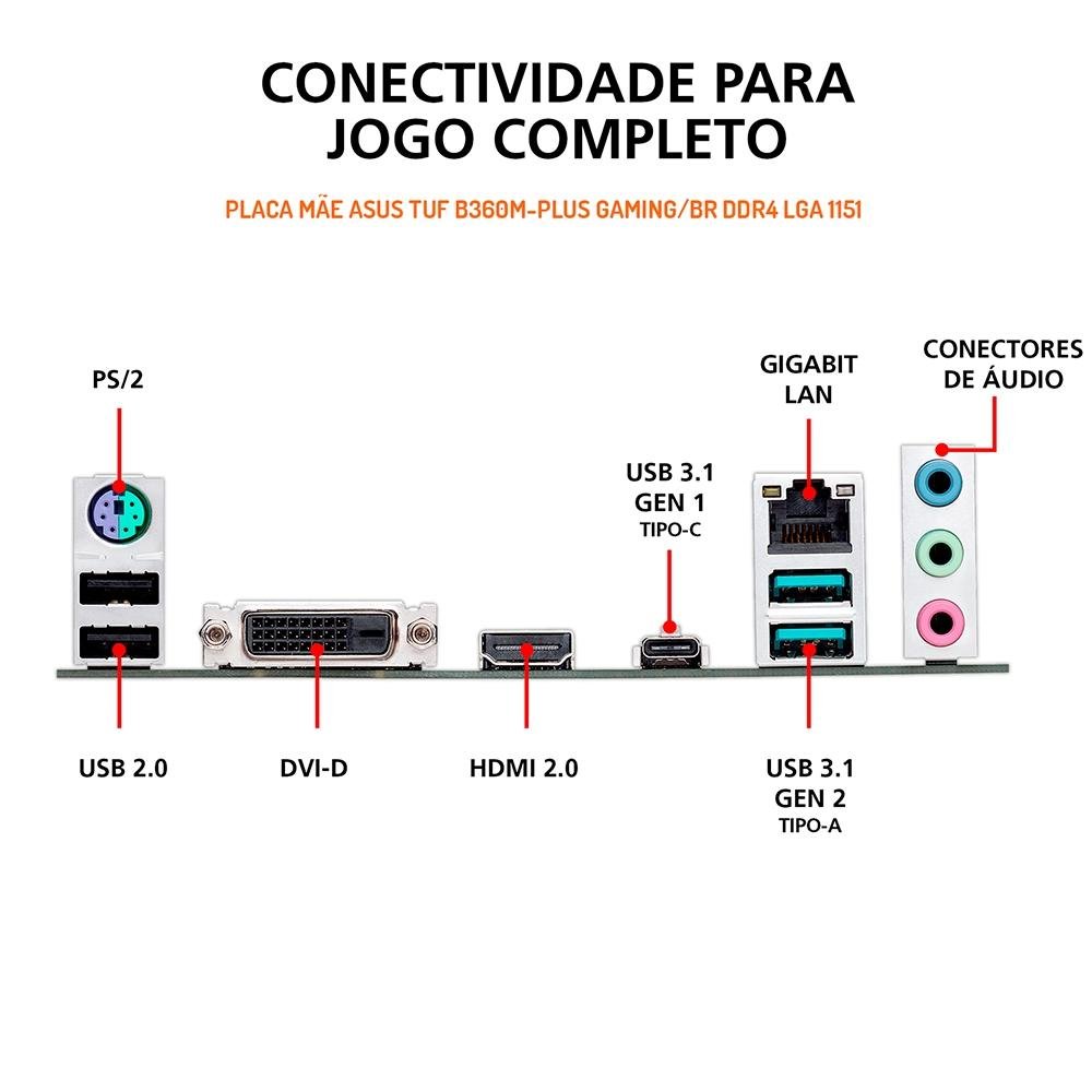 PC Gamer OnPress Powered By Asus i5 9600KF, RGB, GTX 1650 4GB, 16GB DDR4, SSD 480GB, Linux, Preto - ONG96KFT16516S48 PC Gamer OnPress Powered By Asus i5 9600KF, RGB, GTX 1650 4GB, 16GB DDR4, SSD 480GB, Linux, Preto - ONG96KFT16516S48
