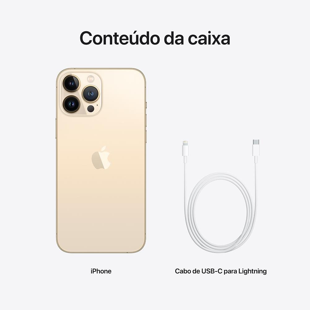 iPhone 13 Pro Max de 256GB, Dourado, 5G | KaBuM!