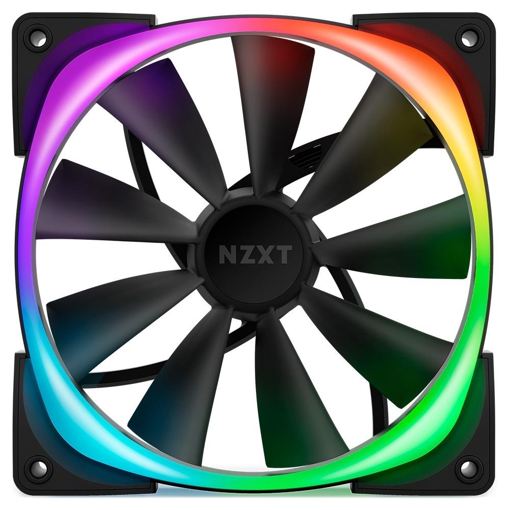 Cooler Fan NZXT Aer RGB 2, 2 Unidades, 140mm, Preto, com