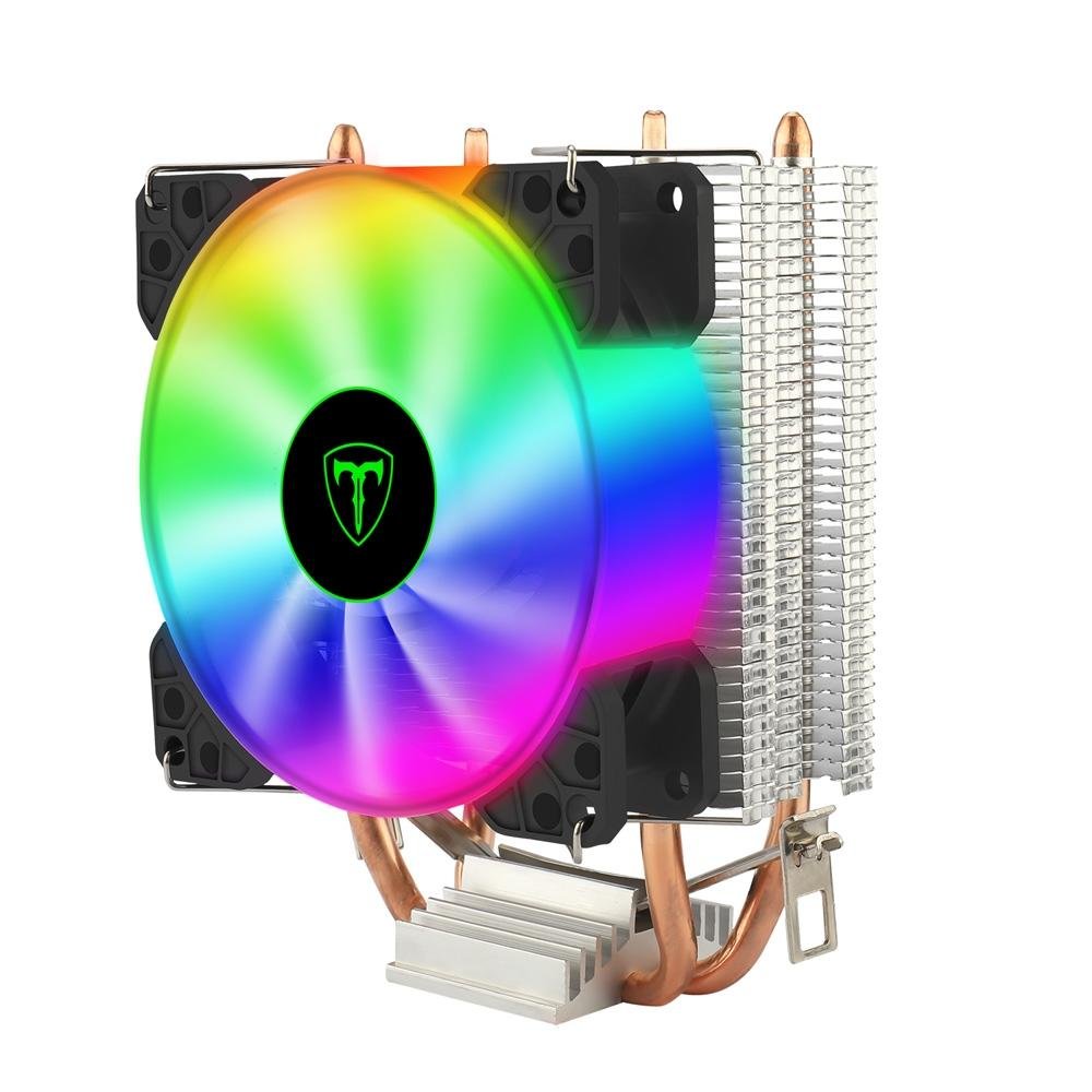 Cooler para Processador T-Dagger Idun M, Iluminação Rainbow, Intel e AMD, Fan 90mm, Preto - T-GC9109 M