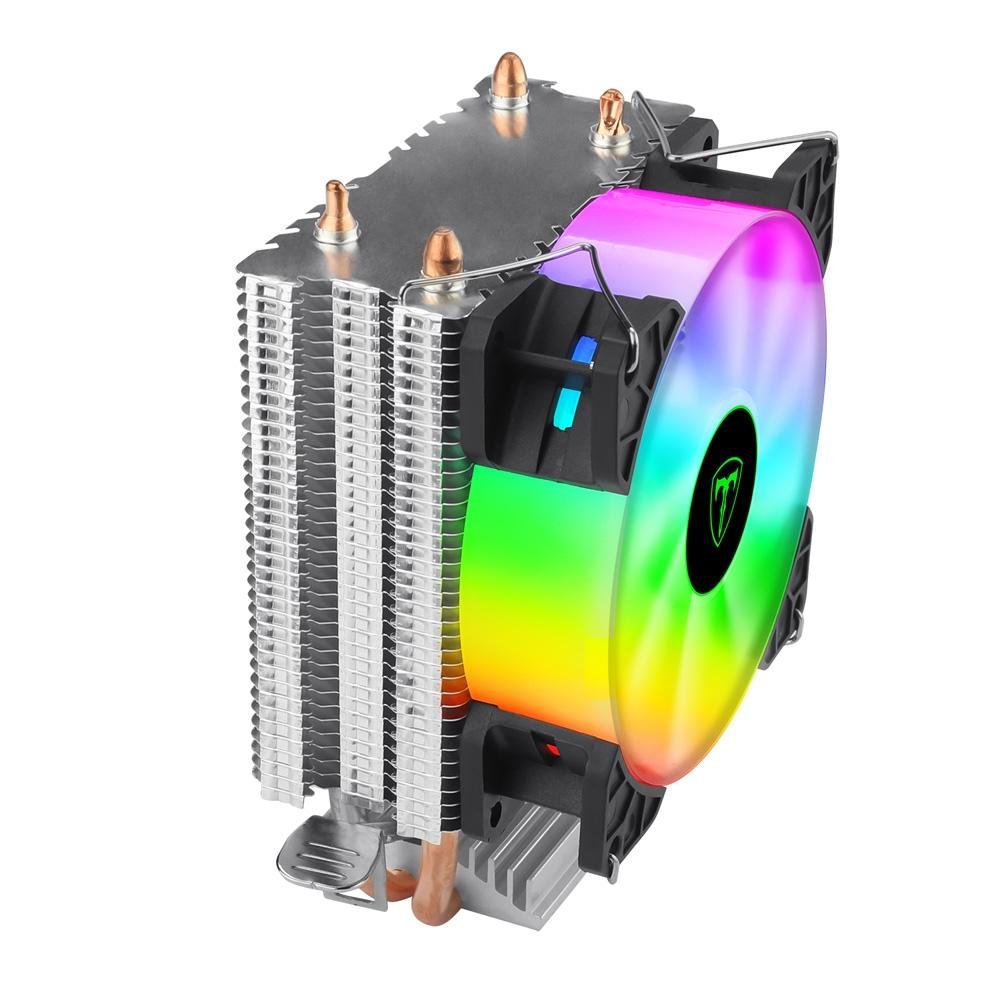 Cooler para Processador T-Dagger Idun M, Iluminação Rainbow, Intel e AMD, Fan 90mm, Preto - T-GC9109 M