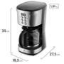 Cafeteira Elétrica Digital Electrolux, Timer, Programável, 127V, Preto e Inox - ECM30