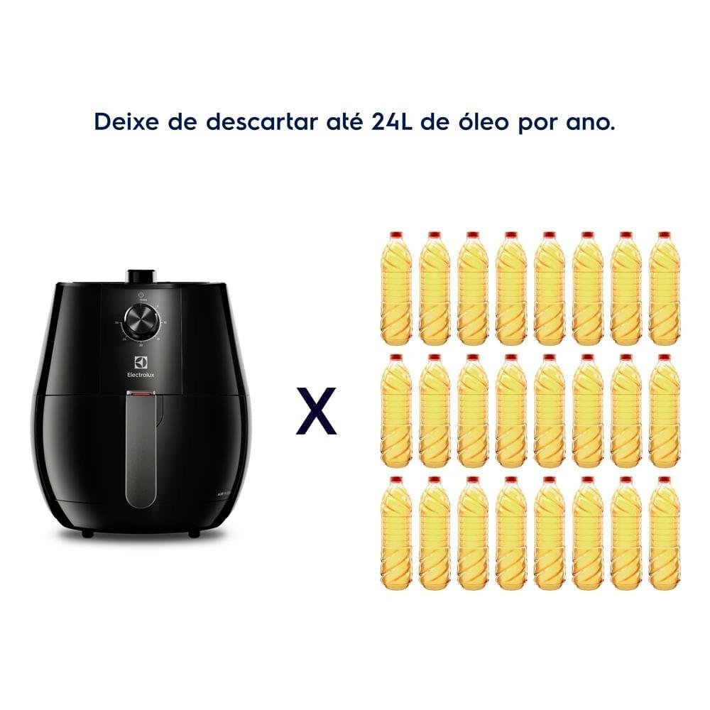 Fritadeira Air Fryer Sem Óleo Electrolux Efficient, 3.2 Litros, 1400W, 127V, Preto - EAF10 Fritadeira Air Fryer Sem Óleo Electrolux Efficient, 3.2 Litros, 1400W, 127V, Preto - EAF10