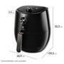 Fritadeira Air Fryer Sem Óleo Electrolux Efficient, 3.2 Litros, 1400W, 127V, Preto - EAF10