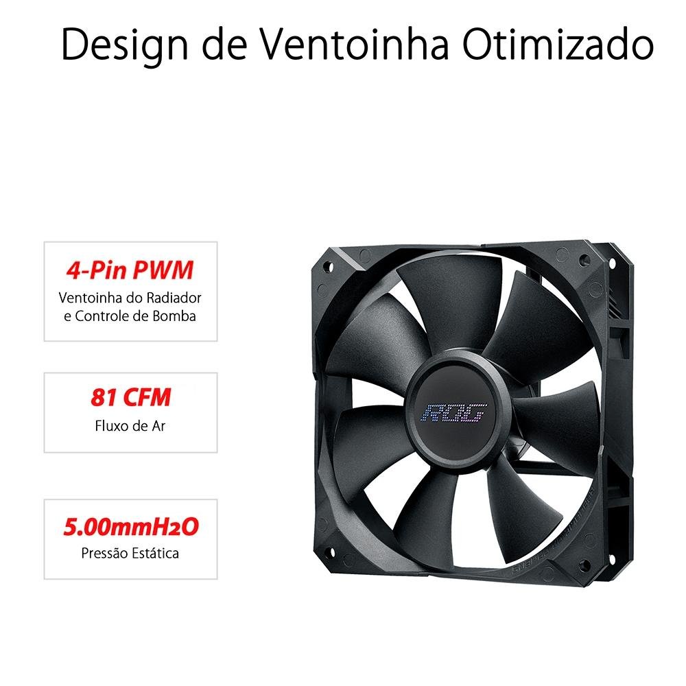 WaterCooler Rog Strix LC II 240 ARGB | KaBuM!