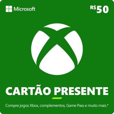 Gift Card Xbox: 50 Reais - Código Digital