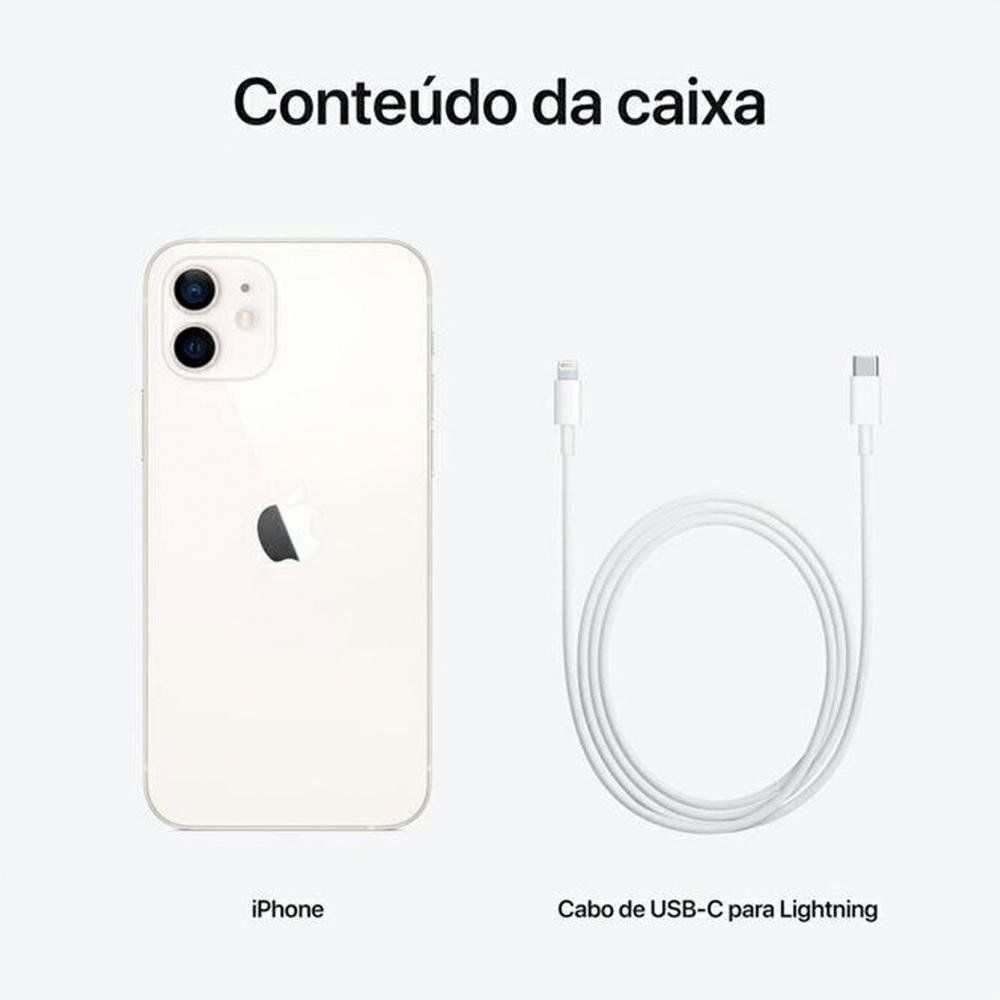 Apple Iphone 12 Branco 64GB, 12Mp e 5G | KaBuM!