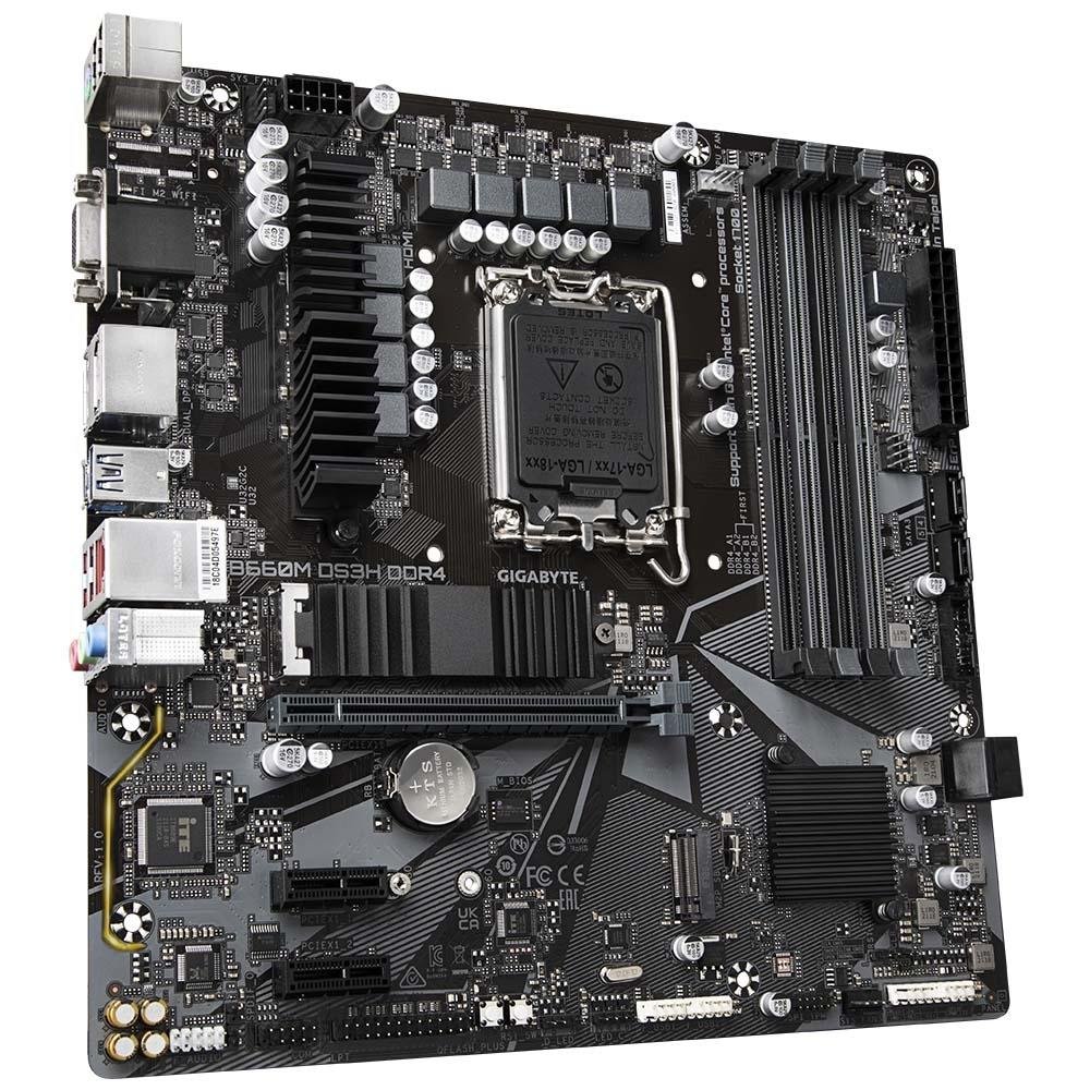 CPU corei3 12100 GIGABYTE B660M DS3H DDR4 Placa-Mãe Gigabyte B660M DS3H DDR4 | KaBuM!