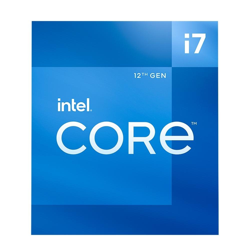 CPU Intel Core i7 12700 BOX Intel CPU I7-12700 2.1GHZ LGA1700 25MB C/COOLER, PRETO, 1.8