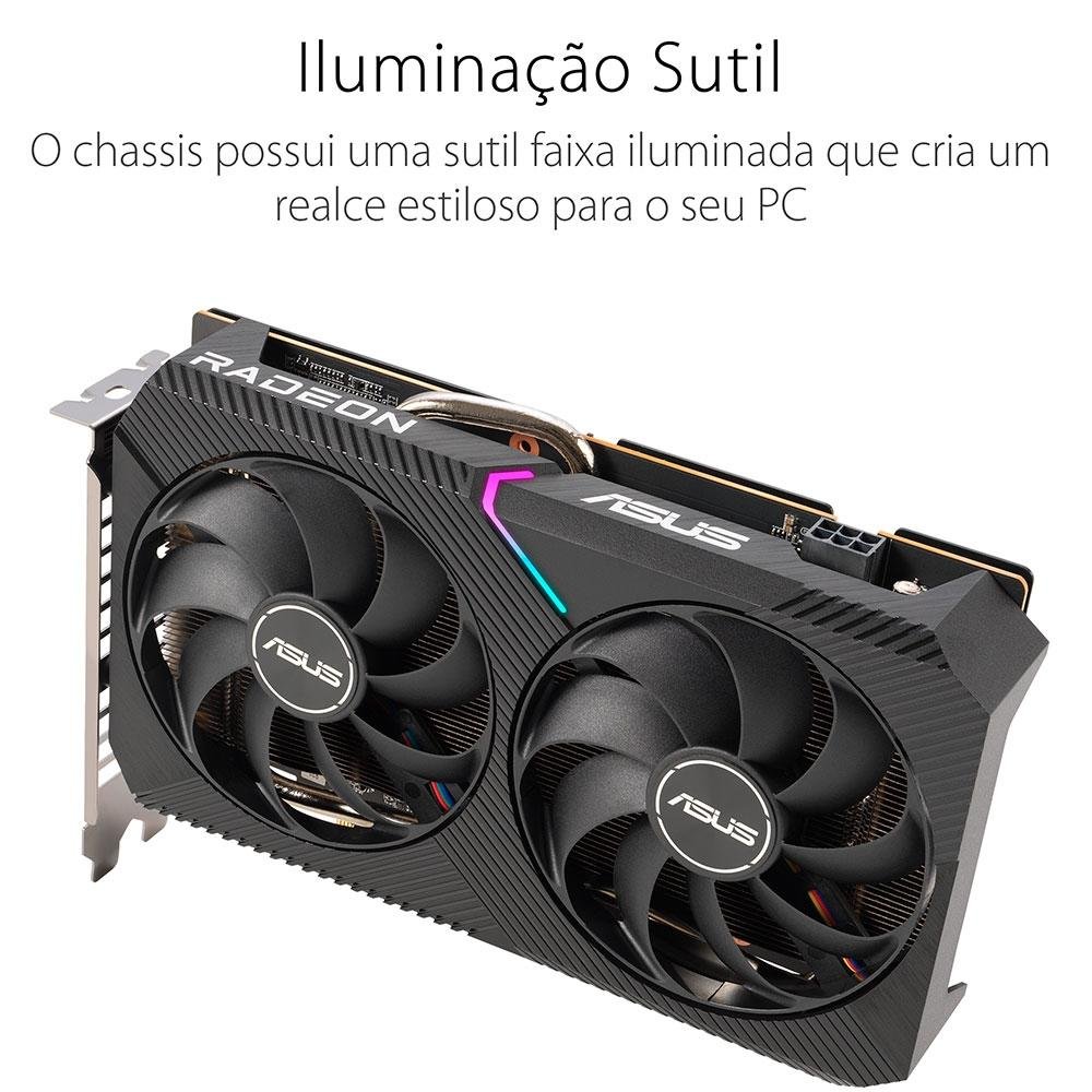Placa de Vídeo Asus AMD Radeon RX 6500 XT | KaBuM!