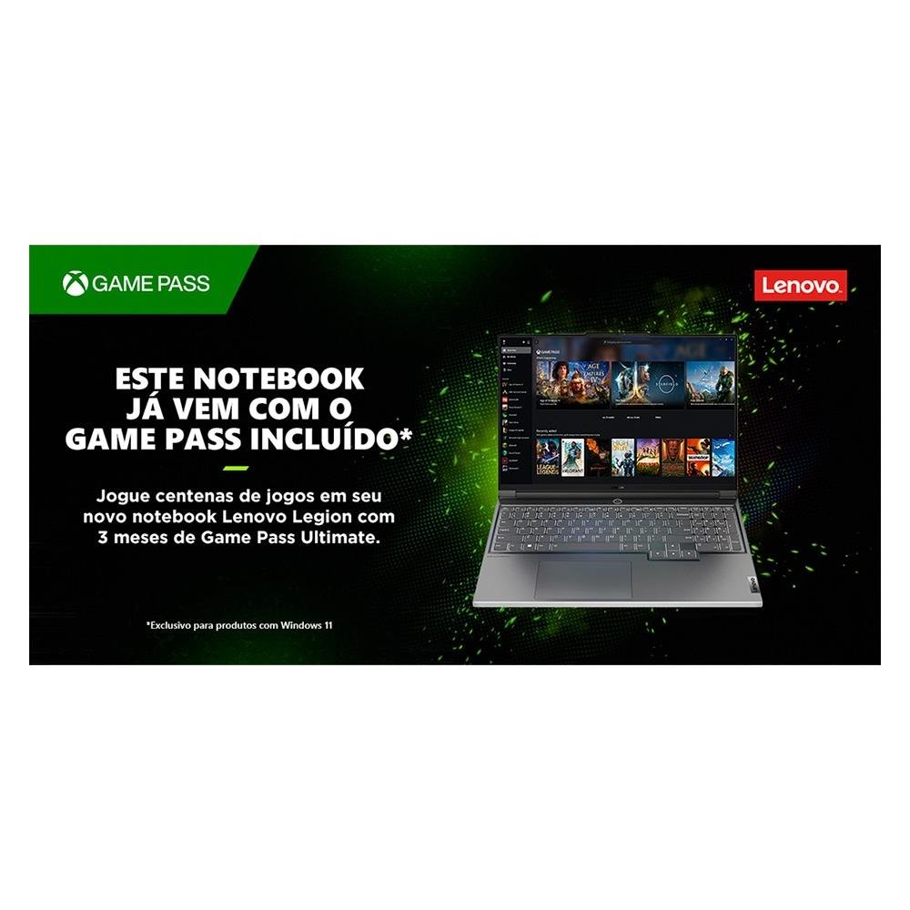 Notebook Gamer Lenovo Legion 5 AMD Ryzen 7-5800H, 16GB RAM, SSD 512GB, GeForce RTX 3050, 15.6 Full HD, Win 11, Phantom Blue - 82QJ0000BR Notebook Gamer Lenovo Legion 5 AMD Ryzen 7-5800H, 16GB RAM, SSD 512GB, GeForce RTX 3050, 15.6 Full HD, Win 11, Phantom Blue - 82QJ0000BR