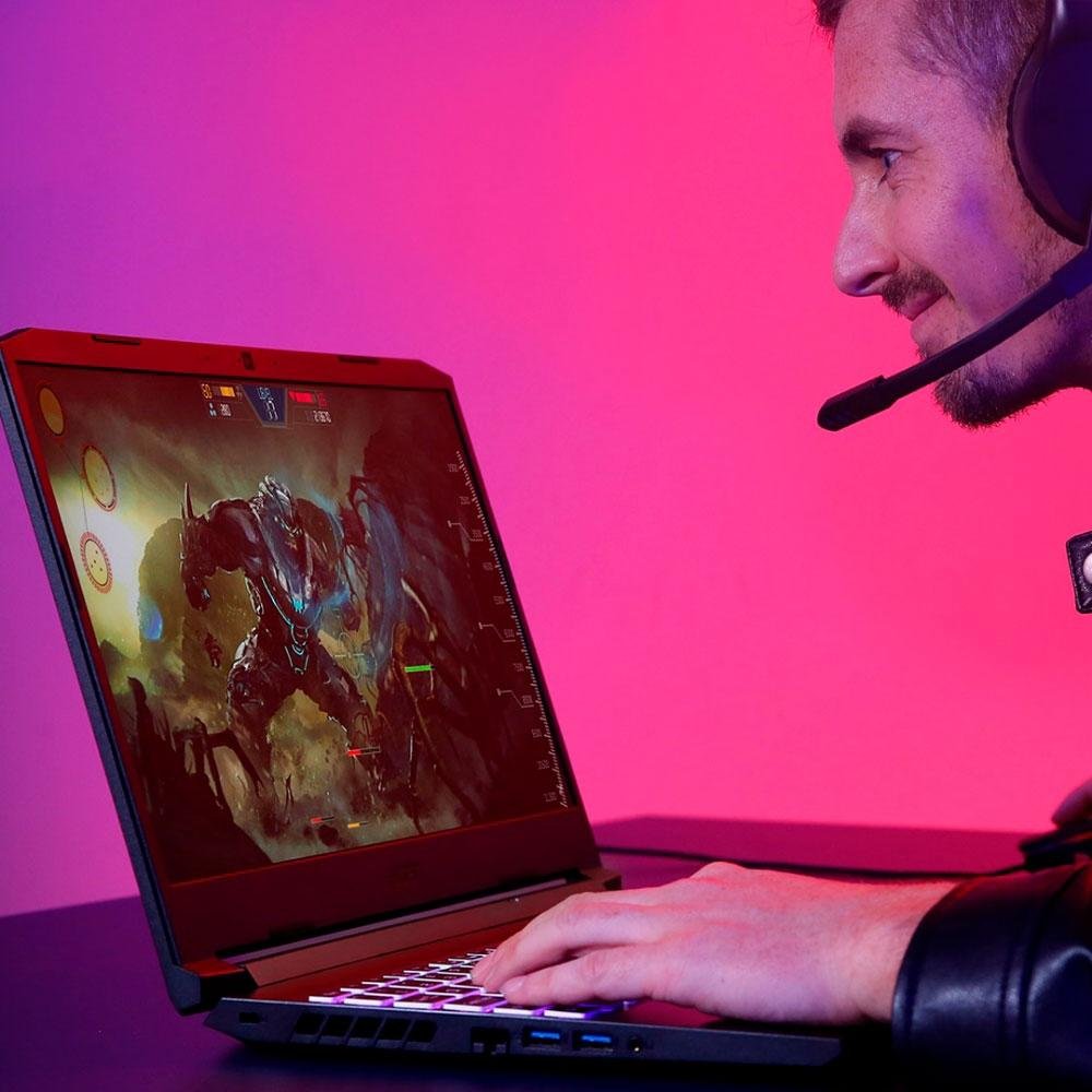 Notebook Gamer Acer Nitro 5 Intel Core i5-10300H, 8GB RAM, GeForce GTX 1650, SSD 512GB, 15.6' Full HD IPS, Win11 - AN515-55-59T4 Notebook Gamer Acer Nitro 5 Intel Core i5-10300H, 8GB RAM, GeForce GTX 1650, SSD 512GB, 15.6' Full HD IPS, Win11 - AN515-55-59T4