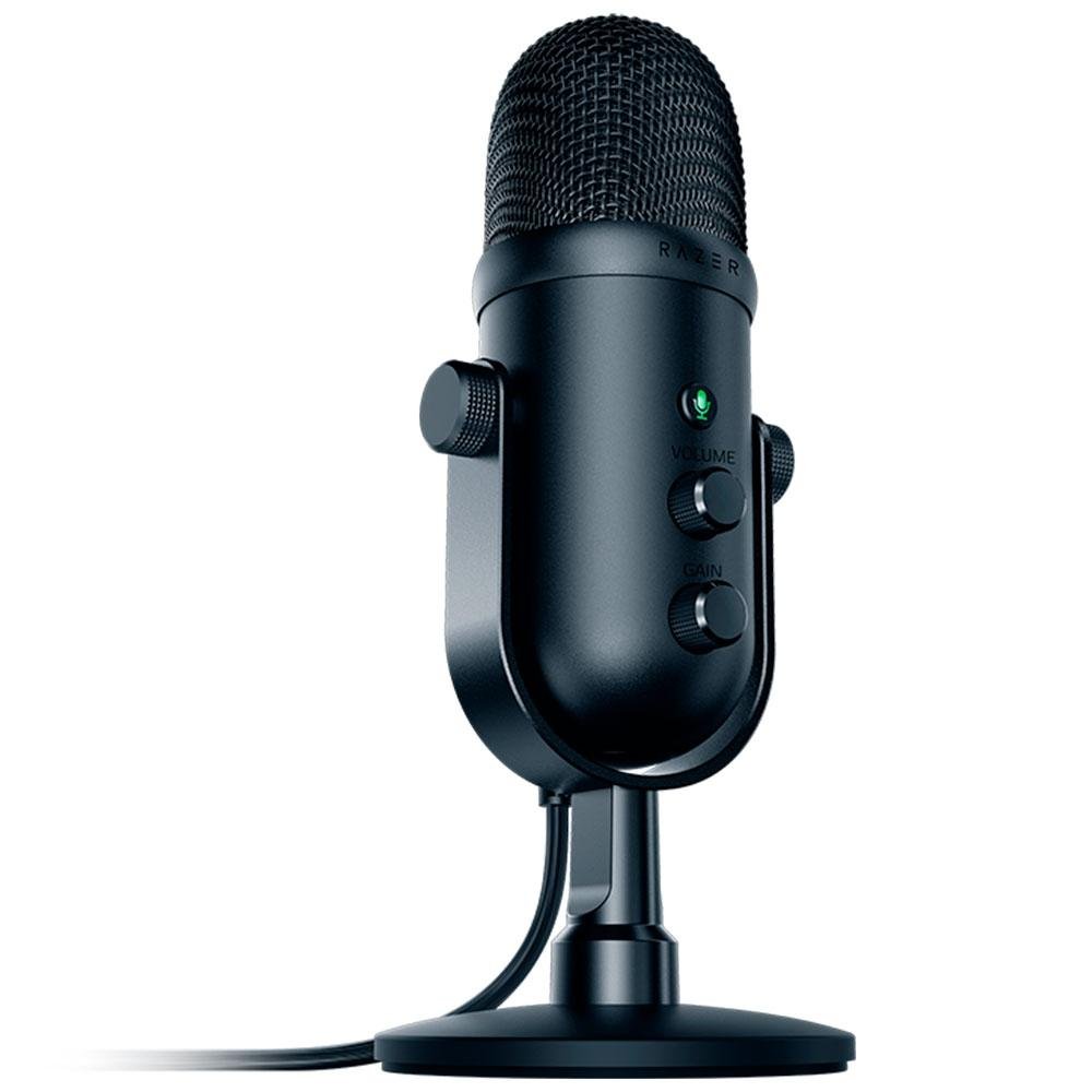 Microfone Razer Seiren V2 Pro Podcast, USB, Preto - RZ19-04040100-R3U1 Microfone Razer Seiren V2 Pro Podcast, USB, Preto - RZ19-04040100-R3U1