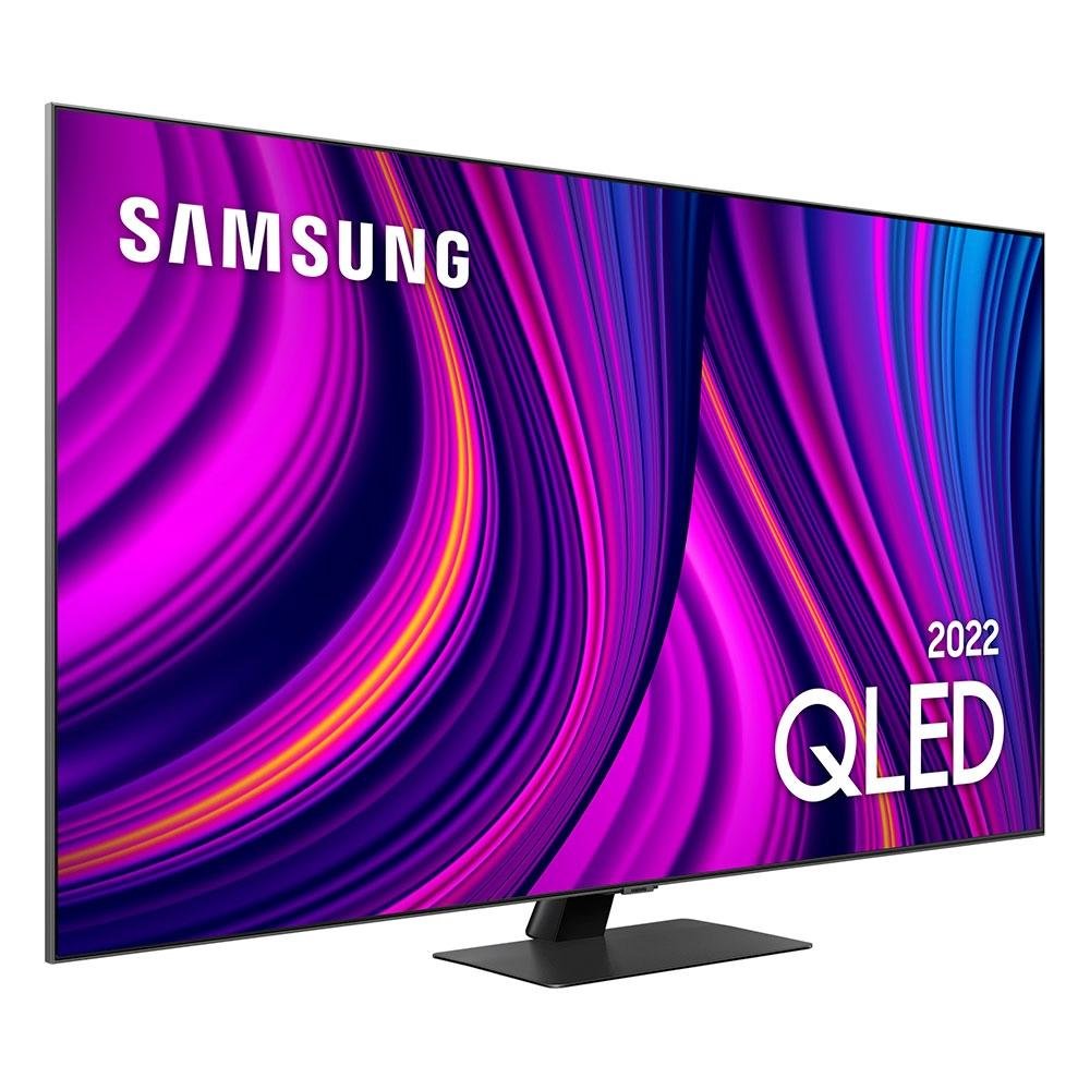 Smart TV Samsung 55 Polegadas QLED 4K, 4 HDMI, 2 USB, Wi-Fi, Bluetooth, Modo Game, IA, Alexa e Google Assistente, Preto - QN55Q80BAGXZD Smart TV Samsung 55 Polegadas QLED 4K, 4 HDMI, 2 USB, Wi-Fi, Bluetooth, Modo Game, IA, Alexa e Google Assistente, Preto - QN55Q80BAGXZD