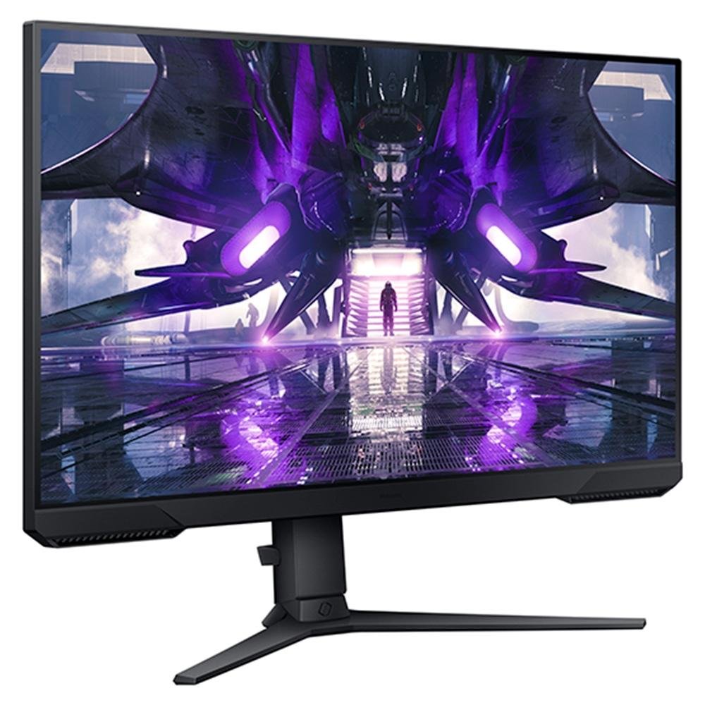 Monitor Gamer Samsung Odyssey G32 27", 165Hz, Full HD, 1ms, DisplayPort e HDMI, FreeSync Premium, Ajuste de Altura, Preto - LS27AG320NLXZD
