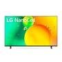 Smart TV LG 50 Polegadas 4K UHD NanoCell, 3 HDMI, 2 USB, Wi-Fi, ThinQAI, Smart Magic, Google, Alexa - 50NANO75SQA