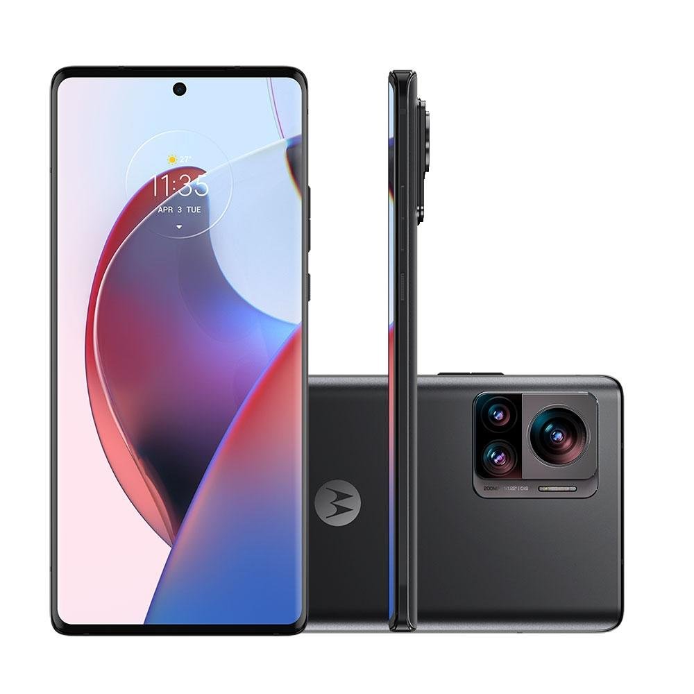 Smartphone Motorola Moto Edge 30 Ultra, 256GB, 12GB RAM, Octa Core, Câmera Tripla 200MP, Tela de 6.7, Preto - PAUR0024BR Smartphone Motorola Moto Edge 30 Ultra, 256GB, 12GB RAM, Octa Core, Câmera Tripla 200MP, Tela de 6.7, Preto - PAUR0024BR