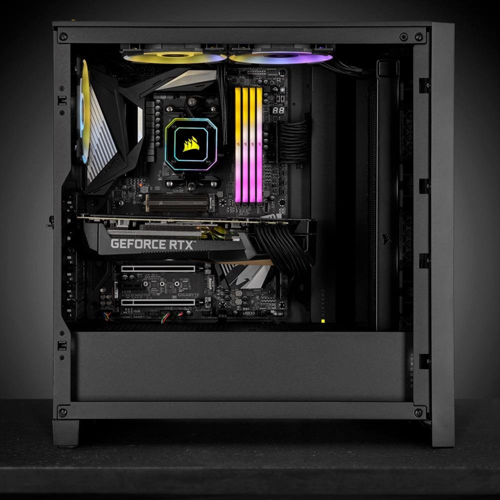 Memória RAM Corsair Vengeance RGB RS, 8GB, 3200MHz, DDR4, CL16, Preto - CMG8GX4M1E3200C16