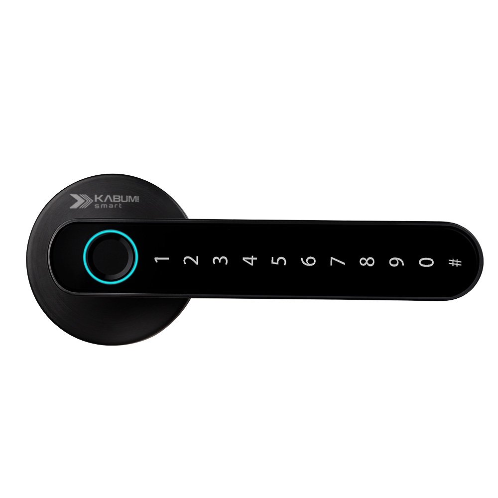 Fechadura Digital KABUM! smart Slim, Preta, Biometria, Controle via app, Senha numérica - KSFD100PT Fechadura Digital KABUM! smart Slim, Preta, Biometria, Controle via app, Senha numérica - KSFD100PT