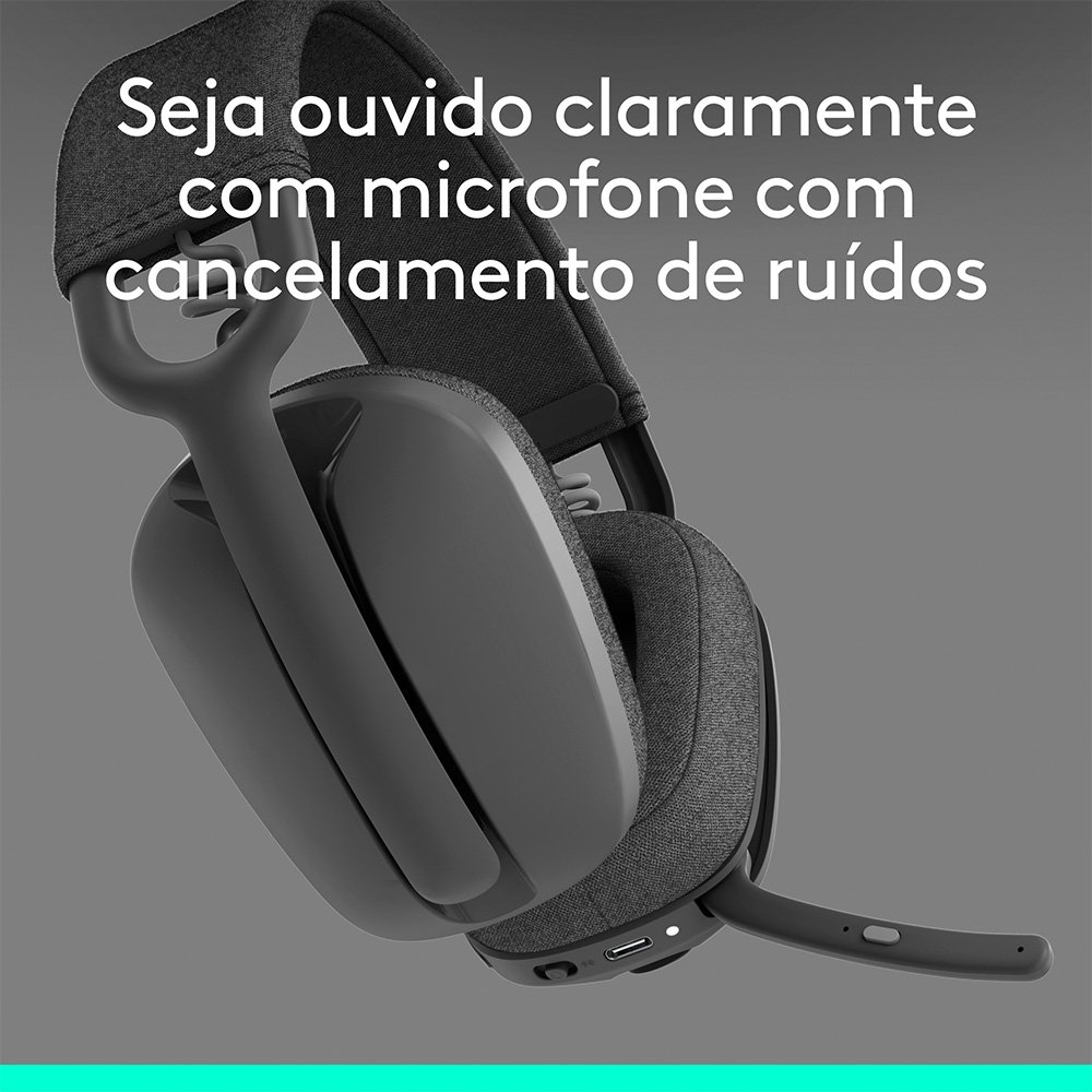 Headset Sem Fio Logitech Zone Vibe 100 | KaBuM!