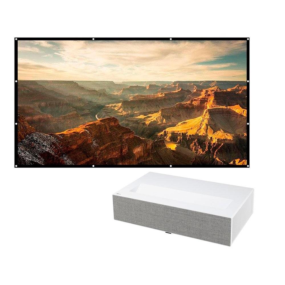 Projetor LG CineBeam + Tela para Projetor Vankyo