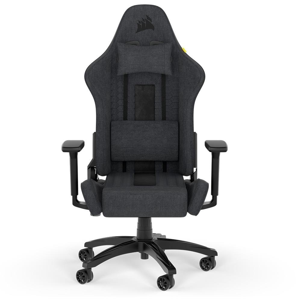 Cadeira Gamer Corsair TC100 Relaxed Fabric, Até 120Kg, Com Almofadas, Reclinável, Cilindro de Gás Classe 4, Preto e Cinza - CF-9010052-WW - view 5