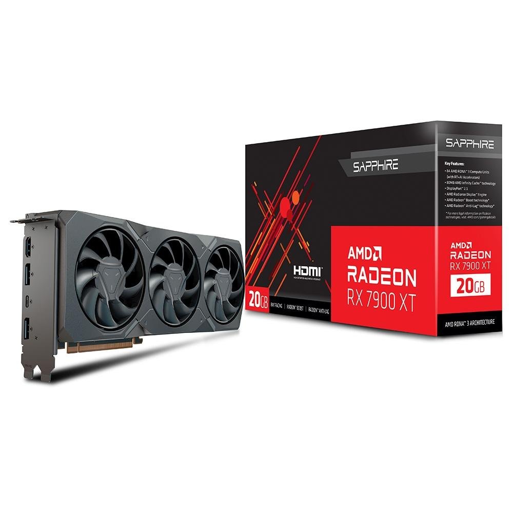【白金版】Sapphire Radeon RX 7900 XT 20GB Placa de Vídeo RX 7900 XTX 20GB Sapphire | KaBuM!