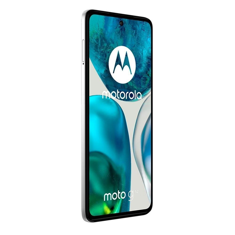 Smartphone Moto G52 128GB, RAM 4GB, Octa Core, Branco - PAU60019BR + SmartWatch KaBuM! Smart 500, Preto,Pulseira Extra Preto e Vermelho-KBSAC0 Smartphone Moto G52 128GB, RAM 4GB, Octa Core, Branco - PAU60019BR + SmartWatch KaBuM! Smart 500, Preto,Pulseira Extra Preto e Vermelho-KBSAC0