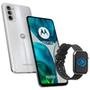 Smartphone Moto G52 128GB, RAM 4GB, Octa Core, Branco - PAU60019BR + SmartWatch KaBuM! Smart 500, Preto,Pulseira Extra Preto e Vermelho-KBSAC0
