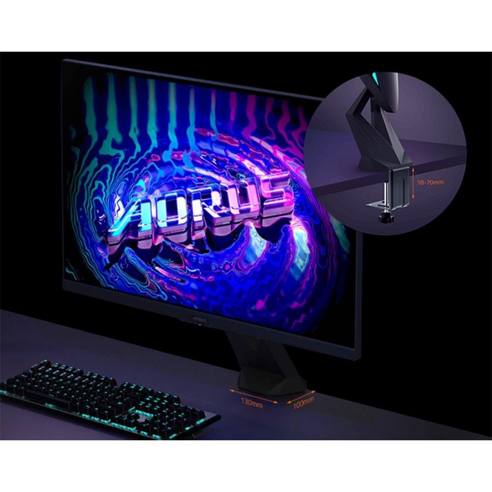 Monitor Gamer Curvo Aorus 32 2K QHD, 240Hz, 1ms, IPS, HDMI e