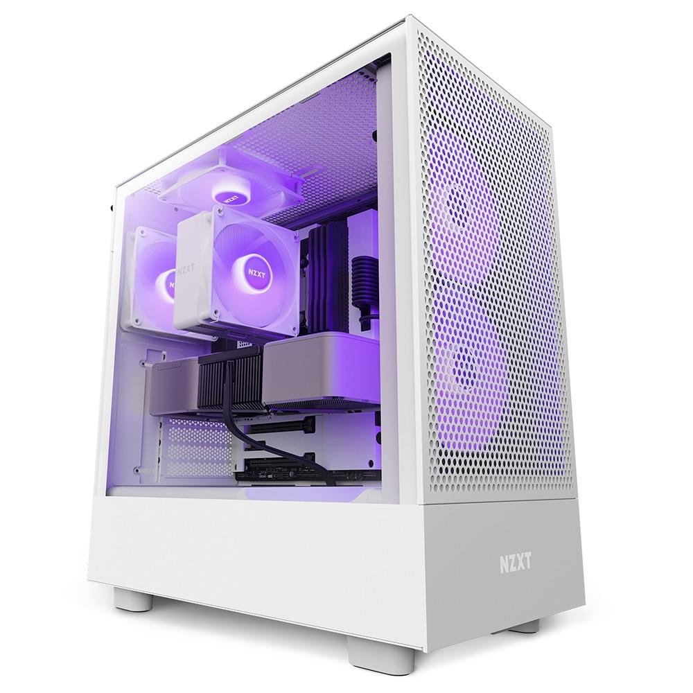週末値下【新品未使用】NZXT H5 Flow RGB White ミドルタワー Gabinete NZXT H5 Flow RGB, Fans RGB | KaBuM!