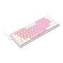Teclado Mecânico Gamer Redragon Anivia, RGB, Switch Blue, Wired, ABNT2, Rosa e Branco - K614PW-RGB (PT-BLUE)
