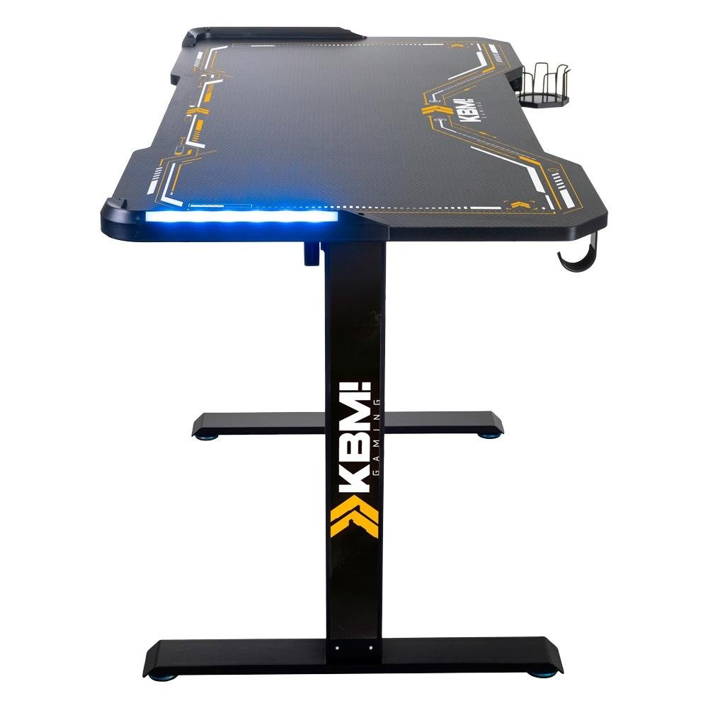 Mesa Gamer KBM! GAMING DG550, Preta com Regulagem de Altura Automática, Mousepad Insano, Rgb - KGDG550PT Mesa Gamer KBM! GAMING DG550, Preta com Regulagem de Altura Automática, Mousepad Insano, Rgb - KGDG550PT