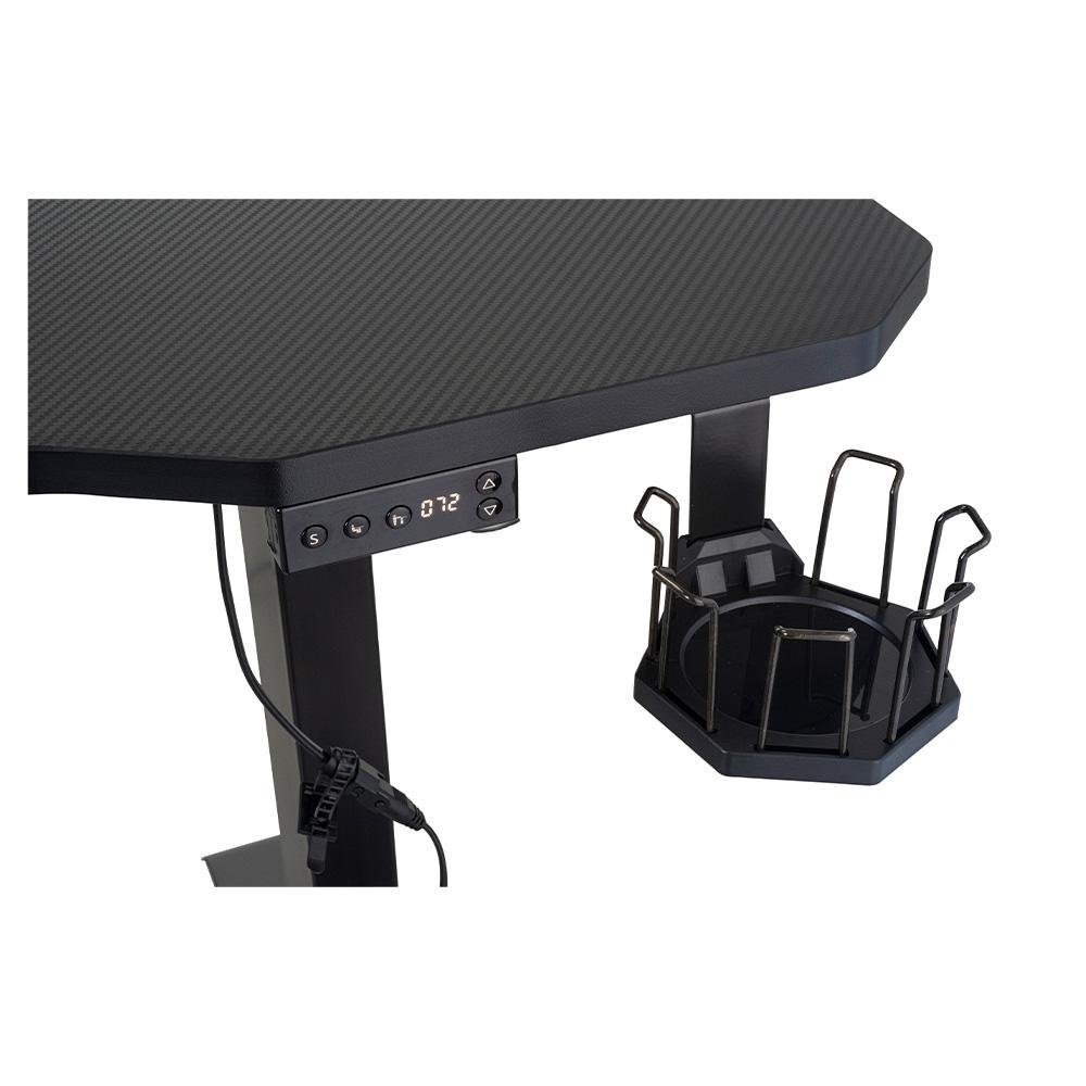 Mesa Gamer KBM! GAMING DG550, Preta com Regulagem de Altura Automática, Mousepad Insano, Rgb - KGDG550PT Mesa Gamer KBM! GAMING DG550, Preta com Regulagem de Altura Automática, Mousepad Insano, Rgb - KGDG550PT