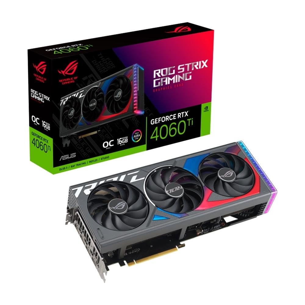 Placa de Vídeo ROG Strix RTX 4060TI | KaBuM!