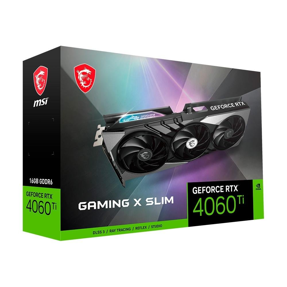 Placa de Vídeo RTX 4060 Ti GAMING X SLIM | KaBuM!