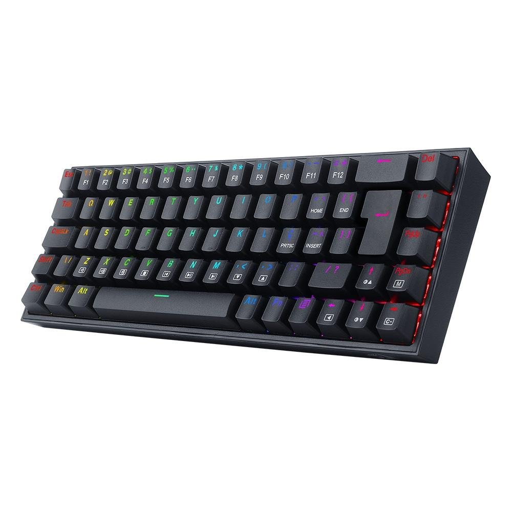 Teclado Mecanico Gamer Redragon Castor, RGB, Switch Blue, ABNT2, Preto - K631-RGB (PT-BLUE)