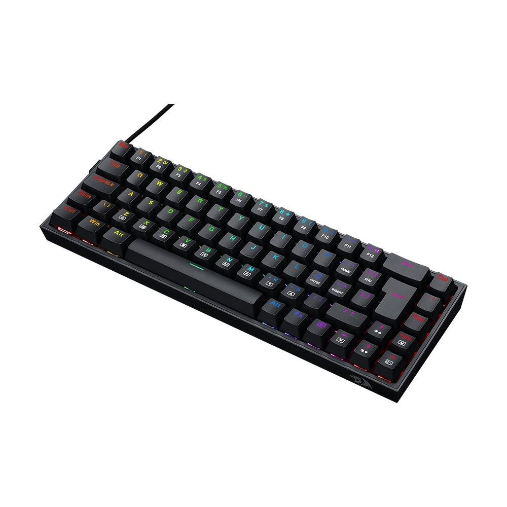 Teclado Mecanico Gamer Redragon Castor, RGB, Switch Blue, ABNT2, Preto - K631-RGB (PT-BLUE)