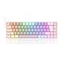 Teclado Mecânico Gamer Redragon Castor, RGB, Switch Blue, ABNT2, Rosa e Branco - K631PW-RGB (PT-BLUE)