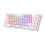 Teclado Mecânico Gamer Redragon Castor, RGB, Switch Blue, ABNT2, Rosa e Branco - K631PW-RGB (PT-BLUE)