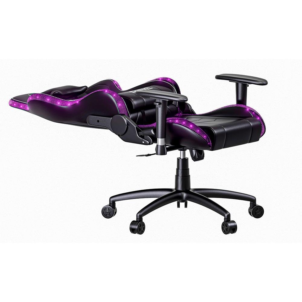 Cadeira Gamer Rise Mode Z6, Ângulo Ajustável, Braço 2D, ARGB, Preto - RM-CG-06-BK-RGB - view 10