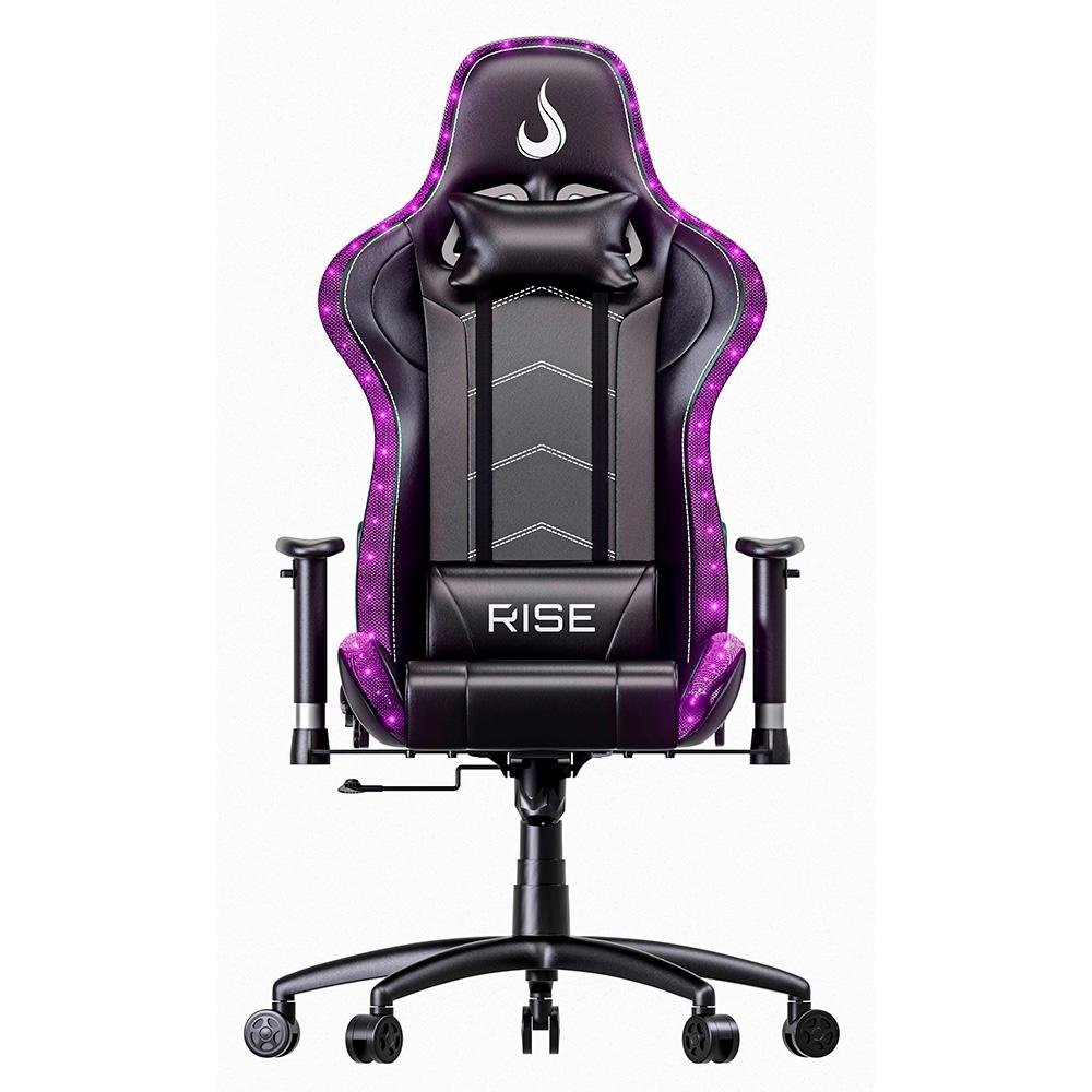 Cadeira Gamer Rise Mode Z6, Ângulo Ajustável, Braço 2D, ARGB, Preto - RM-CG-06-BK-RGB - view 2