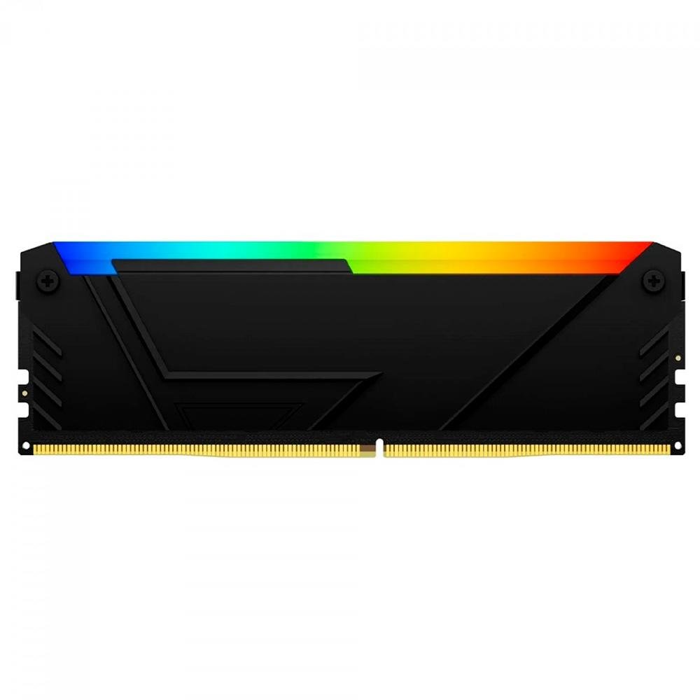 Memória RAM Kingston Fury Beast, RGB, 32GB (2x16GB), 3200MHz, DDR4, CL16, Preto - KF432C16BB12AK2/32