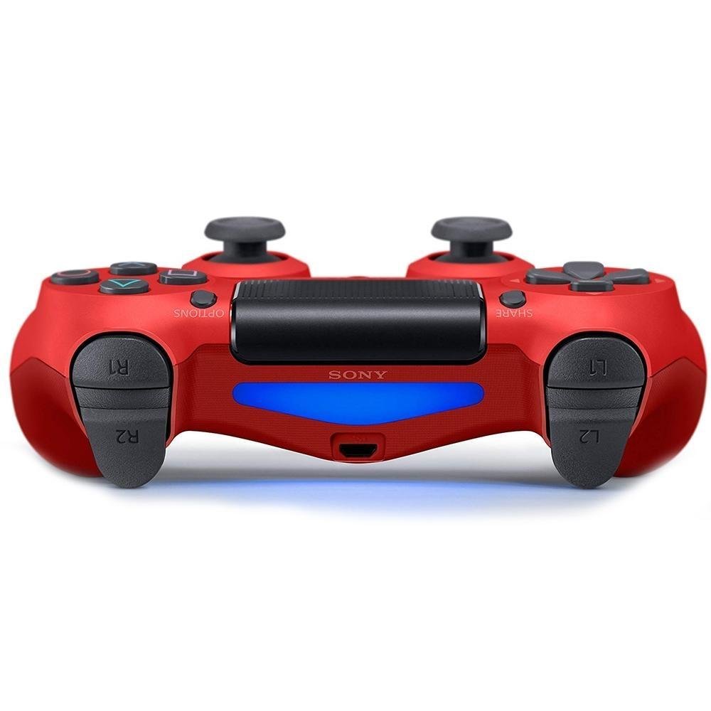 Controle Sony Dualshock 4 PS4, Sem Fio, Magma Vermelho + Gift Card