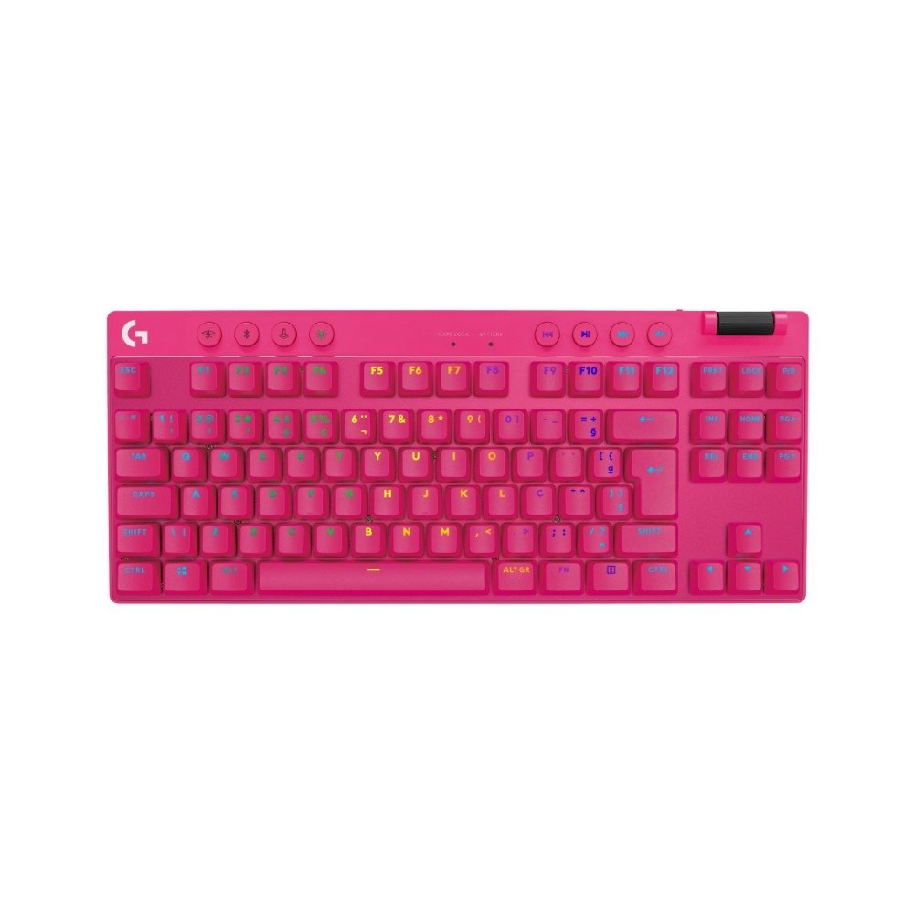 Teclado Logitech G Pro X TKL Rosa | KaBuM!