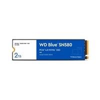SSD WD Blue SN580 NVMe, 2TB, M.2 PCle, Gen4, Leitura: 4150 e Gravação: 4150, Azul e Branco - WDS200T3B0E
