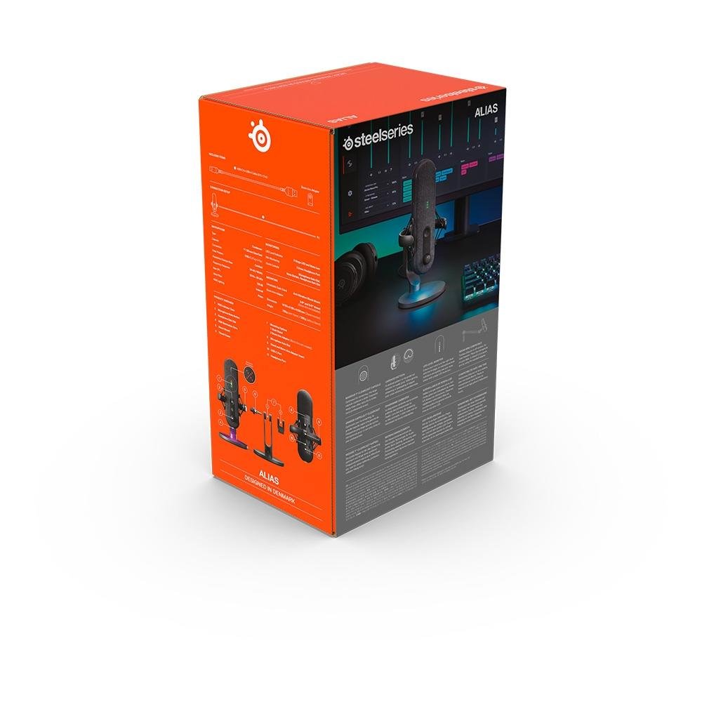 Microfone Gamer De Mesa Steelseries Alias | KaBuM!