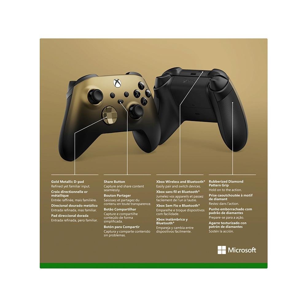 Controle Sem Fio Xbox, Gold Shadow