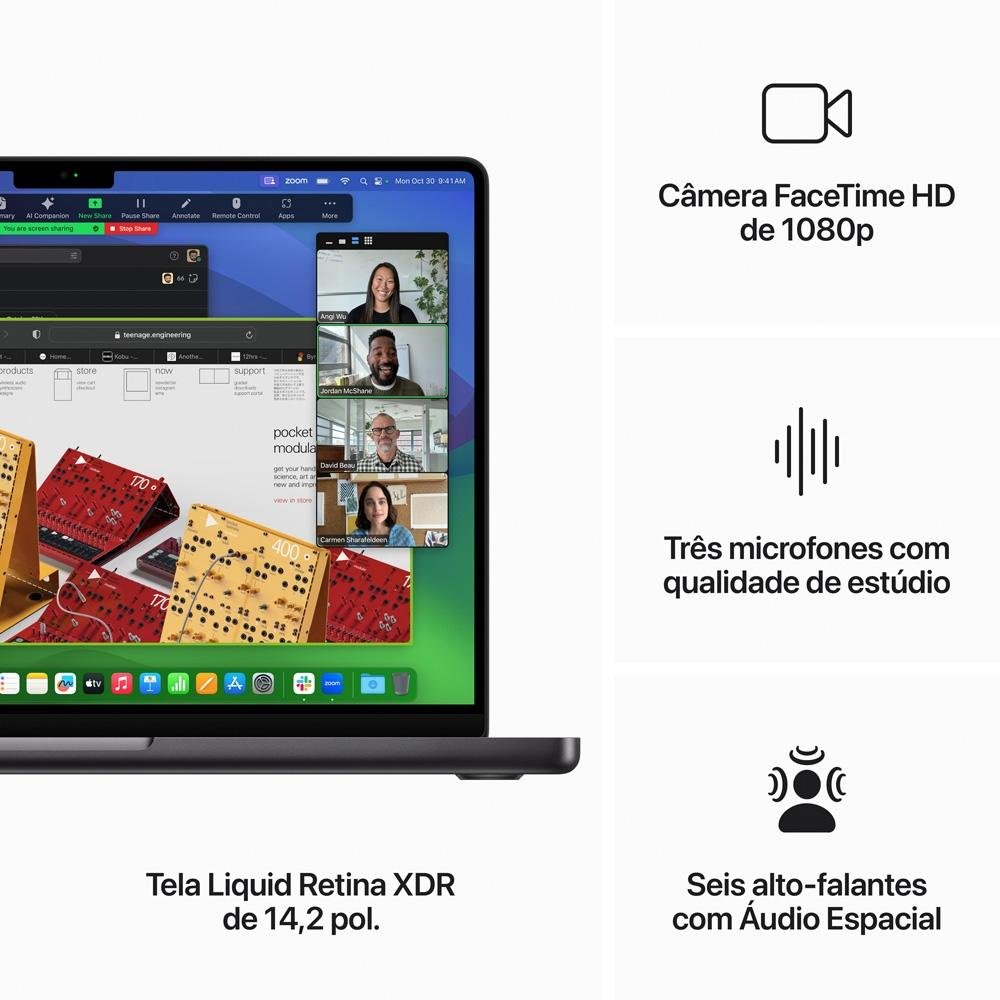 Notebook MacBook Pro Apple Tela Retina 14 | KaBuM!