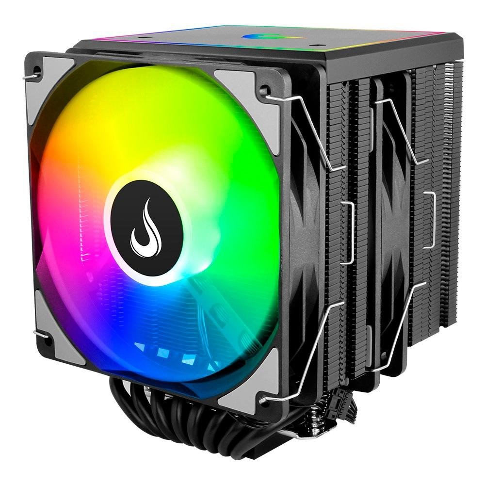 Air Cooler Gamer Rise Mode Storm 8 Black, ARGB, AMD/Intel, 120mm, Preto - RM-ACST-ARGB-B
